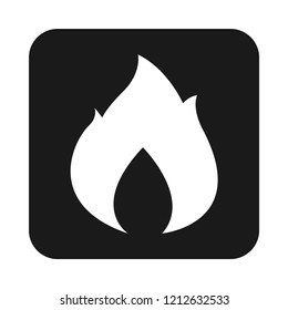 flammable object cardboard package sign vector icon, modern design, glyph style, modern concept