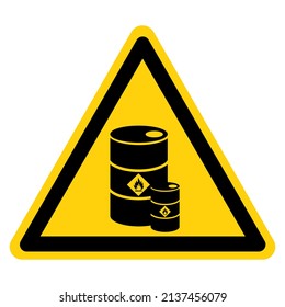 Flammable Storage Area Symbol Sign, Vector Illustration, Isolate On White Background Label. EPS10