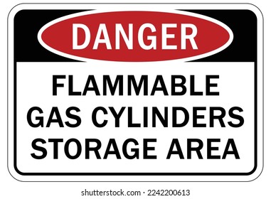Flammable storage warning sign labels