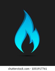 Flammable symbol. Icon with picture flame of fire. Highly flammable things. Fire vector sign. Explosive object simple logo. Color flame pictogram. Supports combustion icon