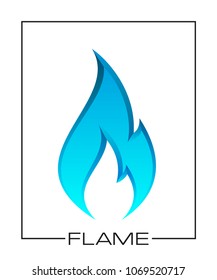 Flammable symbol. Icon with picture flame of fire. Highly flammable things. Fire vector sign. Explosive object simple logo. Color flame pictogram. Supports combustion icon