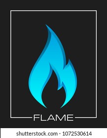 Flammable symbol. Icon with picture flame of fire. Highly flammable things. Fire vector sign. Explosive object simple logo. Color flame pictogram. Supports combustion icon