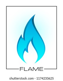 Flammable symbol. Icon with picture flame of fire. Highly flammable things. Fire sign. Explosive object simple logo. Color flame pictogram. Supports combustion icon