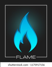 Flammable symbol. Icon with picture flame of fire. Highly flammable things. Fire sign. Explosive object simple logo. Color flame pictogram. Supports combustion icon