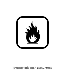 flammable symbol for package signs