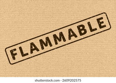 Flammable Symbol. Packaging Symbol. Sign and Label Indicating That the Content Is Highly Flammable or Should Be Kept Away from Fire or Heat. Flame Icon – Vector Symbol