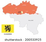 flanders map with flag