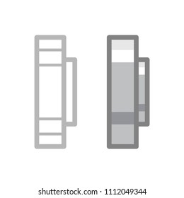 Flange icon flat web sign symbol logo label