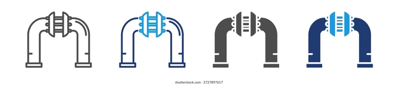 flange icon set multiple style