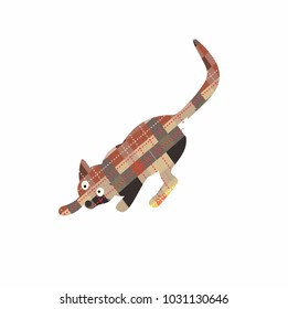 flannel cat illustration
