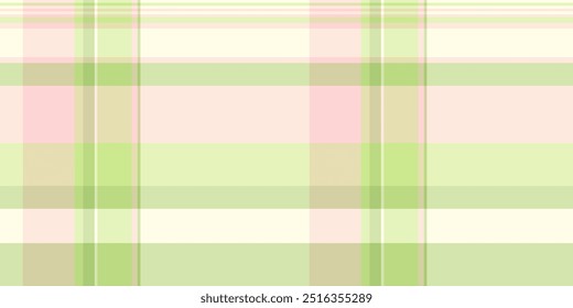 Patrón de tela de franela tartán, Vector de cuadros sin costuras de etnia. Fondo a cuadros de textura textil nacional en colores rosas claros y brumosos.