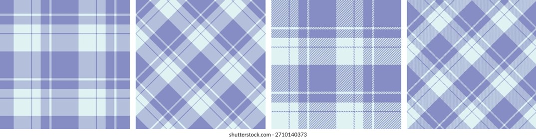 flannel pattern set.checkered shirt fabric texture background.
