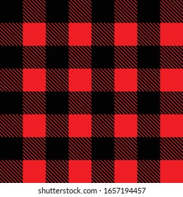 FLANNEL SEAMLESS PATTERNS WITH RED AND BLACK COLOR