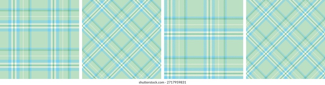 Flanela e tartan padrão set.checkered tecido textura fundo.