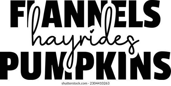 Flannels Hayrides Pumpkins eps file
