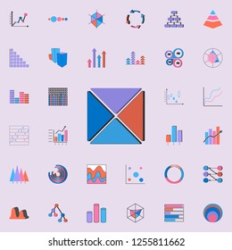 flap chart icon. Charts & Diagramms icons universal set for web and mobile