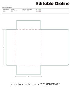 flap folder dieline template box dieline die lines packaging custom dieline  box cardboard box dieline pizza printable product packaging layout,