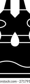 Flapper dress Line vector Icon Design