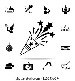 flapper icon. Party icons universal set for web and mobile