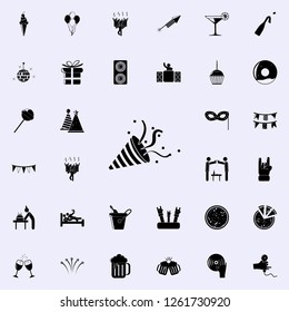 flapper icon. Party icons universal set for web and mobile