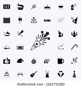 flapper icon. Party icons universal set for web and mobile