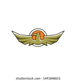 flapping bird logo icon vector
