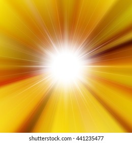 Flare bright shiny star with lined background
