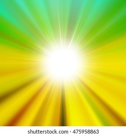 Flare bright shiny star with lined background