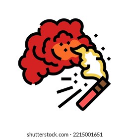 flare fire color icon vector. flare fire sign. isolated symbol illustration