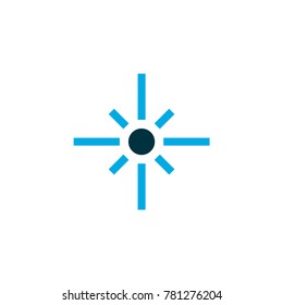Flare icon colored symbol. Premium quality isolated sparkle element in trendy style.