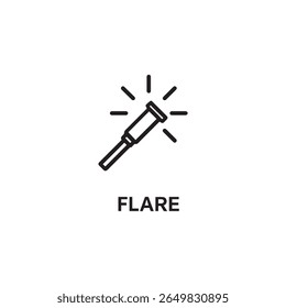 Ilustração de arte de design de vetor de ícone Flare.