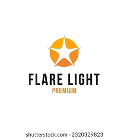 Flare Light Logo Design Concept Vector Illustration Symbol Icon