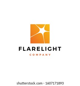 Flare Light Logo Vector Icon Illustration Download	