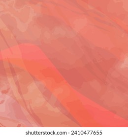 Flache, rote, dynamische neonische Hintergrund. Aquarell Tapete vibrid unscharfe Textur. Vektorgrafik