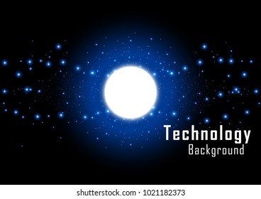 Flare set and solar flare, Technology abstract and communication concept, Vector illustration background.