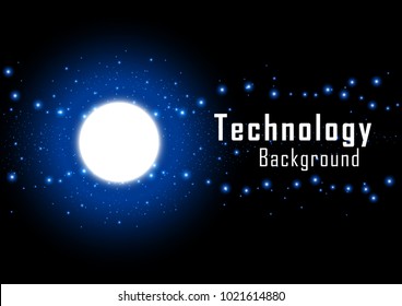 Flare set and solar flare, Technology abstract and communication concept, Vector illustration background.