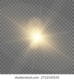 Escenario de foco de bengala y Vector mágico brillante con luz de chispa