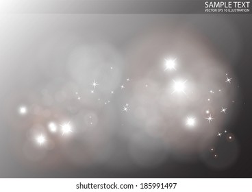 Flares in distant abstract space vector background  - Abstract outer space shine vector background illustration
