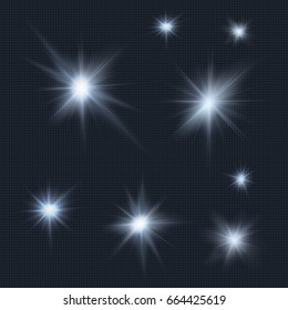 flares, rays, beams, cold light vector effects