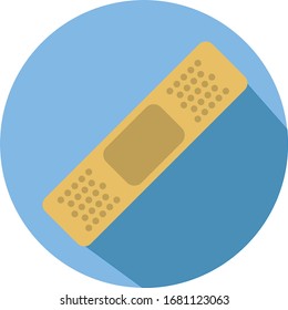 Flart art band aid icon intended for use in the healthcare industry.