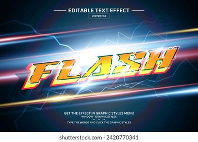 Flash 3D editable text effect template