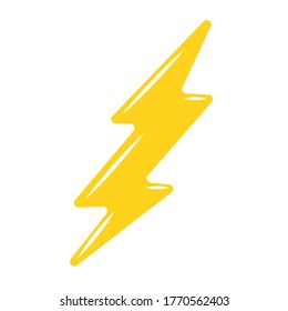 Icono Flash 3D Tema amarillo relámpago En un fondo negro y brillante para un banner con descuento Publicidad productos de venta.