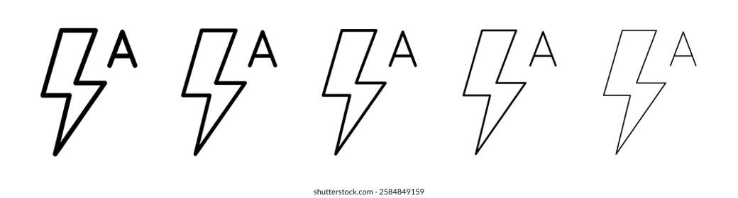 Flash auto icon Vector logo sign
