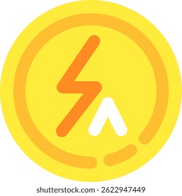 Flash auto Line vector Icon Design