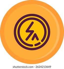 Flash auto Line vector Icon Design