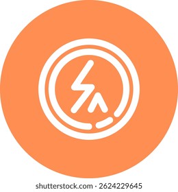 Flash auto Line vector Icon Design