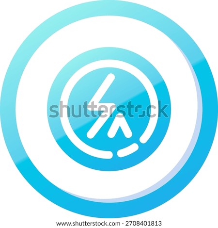 Flash auto Line vector Icon Design