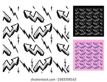Flash Background Pattern With Combo Colour