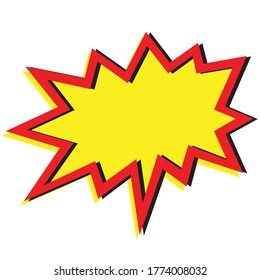 flash blast red and yellow vector