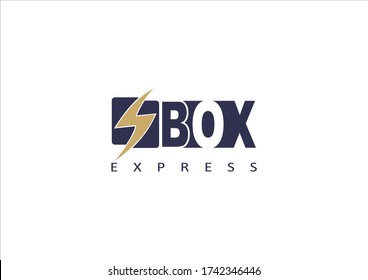 Flash Box Express Delivery Service Logo